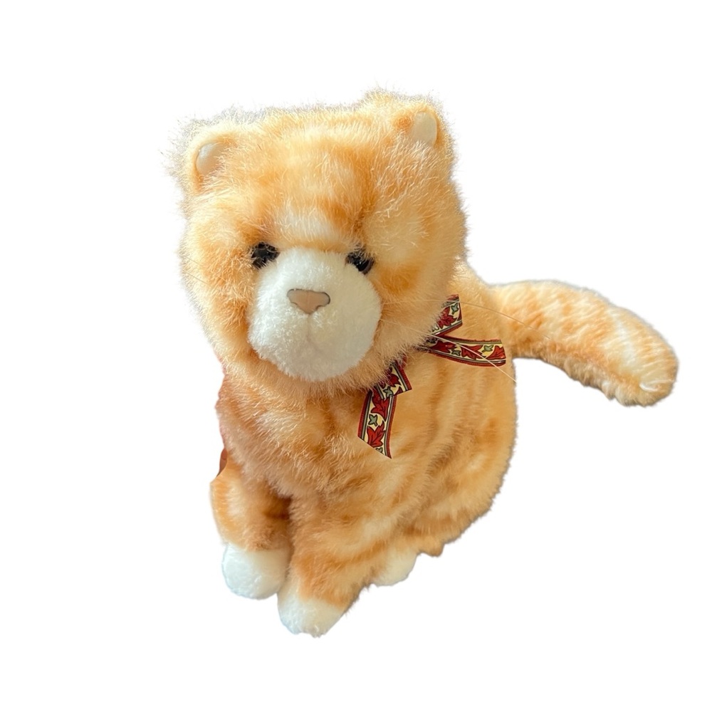 GUND Tiger Tabby Kitty Cat Plush Kitten Orange White 1124 Stuffed Toy